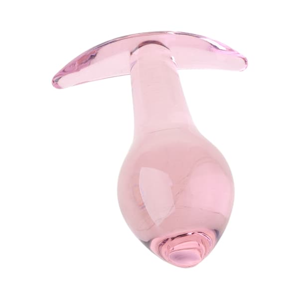 3st Rosa Kristall Anala Pluggar Glas Pärla Butt Plug Anus Dilator Glas Anala Bollar