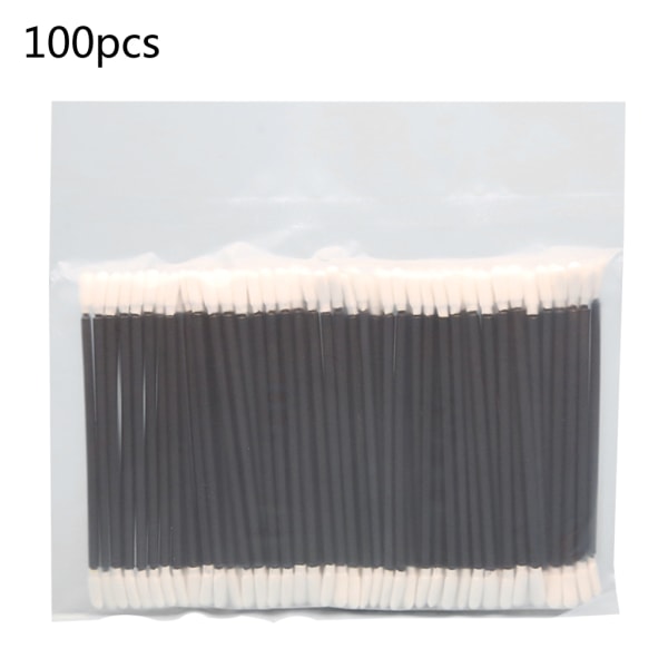 100 st dubbelhåriga polyesterspetsar Rengöringspinnar Dammfri sticka för skrivare