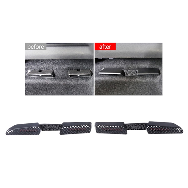 2 st Bil Bakre för Säte Luftkonditionering Ventilationsutloppsskydd För SEAT LEON Octavia
