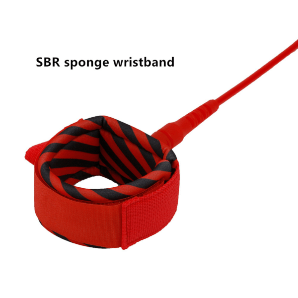 6FT/8FT/10FT/12FT Slätstål Swivel Surfing Ben Rep Rak Surf Board Ben Rope Surf Benrope Strap för Shortboard Black 7mm/8ft