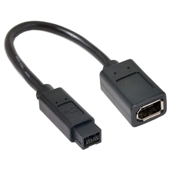 Universal IEEE 1394 6-stift till 1394b 9-stifts Firewire-kabel för digitalkameradatoranslutningar