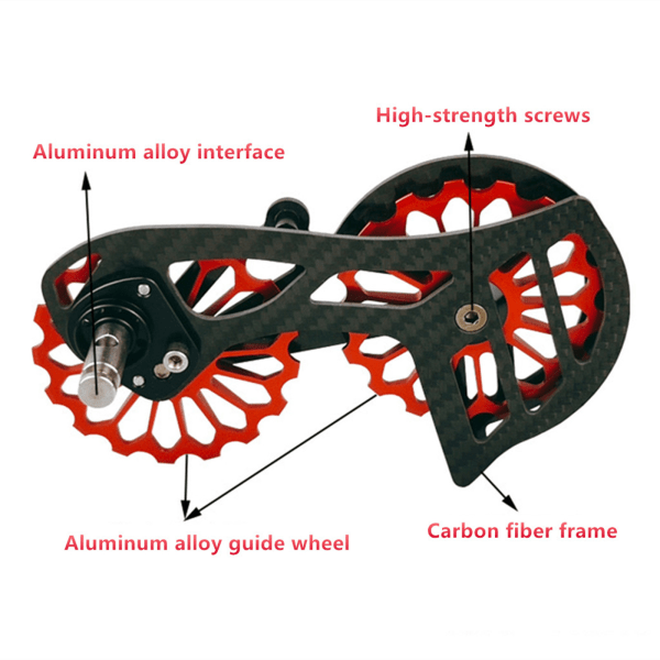 Bakväxel för Shimano/Sram-cykel, 13t 17t kolfiberväxel och keramisk landsvägscykelremskiva 4600/4700/6700/6770/r7000 SD1 Red