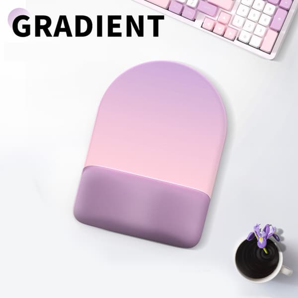 Ergonomisk Gradient Musmatta med Minnesskum Handledsstöd Halkfri Bas B