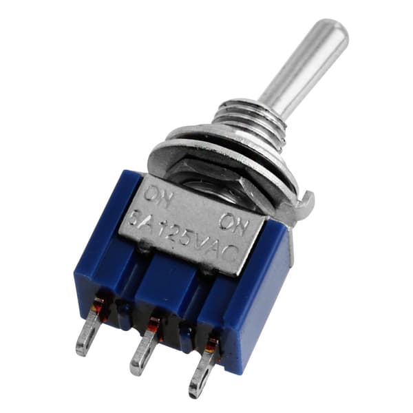 3-pins 2-posisjons On-On Mini Vippebryter Kraftig Marine SPDT Bryter Holdbar