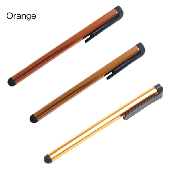 Mjuk för huvudet Slitstark Stylus Penna för målning Notera Arbeta smidigt Exakt skrivande Universal för telefon Tablet Använd Lightwei Orange