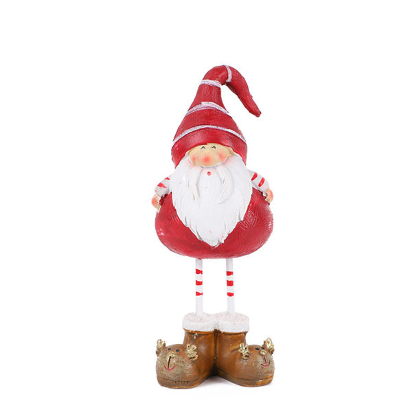 för kreativ jul Jultomten Långt ben för docka Gnome Harts för dockornamentationer Hängande utsmyckning juldekoration Baby
