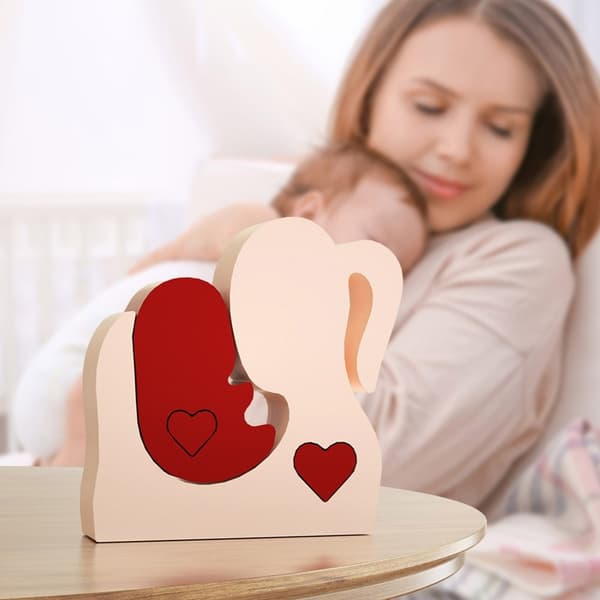 Mamma och Baby Staty Form Mors Dag Silikonform DIY Aromaterapi Ljus