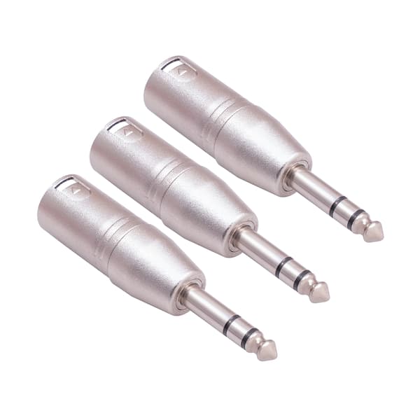 Han 1/4-tommer 6,35 mm til Han 3-benet XLR Audio Adapter Stereo Jack Stik