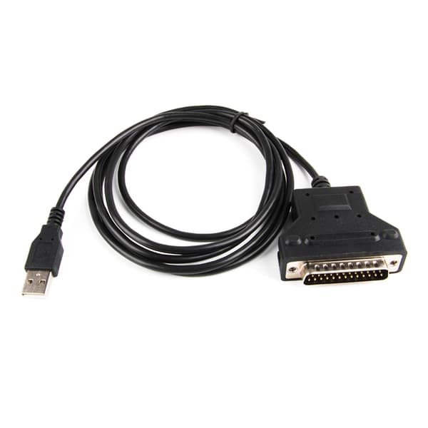 USB til DB25 25-benet hanprinterkabel til vintageprintere og vægt 180 cm