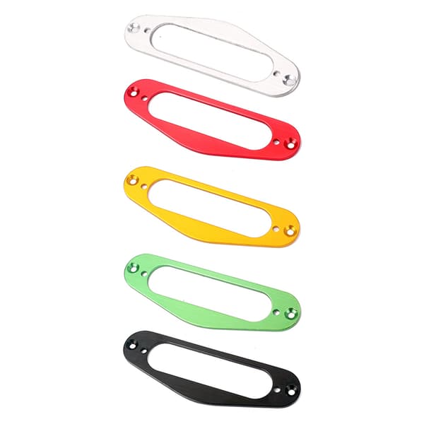 Metal Single Coil Neck Pickup Surround monteringsring för TLStyle elgitarr Black