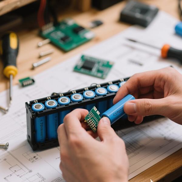 Batterikasse 21700 Cellemonteringsholderboks til flere lithiumkonfigurationer 1 section