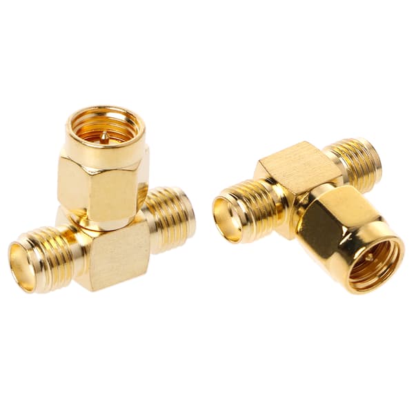 10 stk. 3-vejs splitter SMA han til to SMA hun tredobbelt for T RF adapterforbindelse