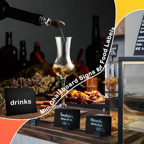 50 st moderna serveringsetiketthållare perfekta för evenemang, restauranger och butiker