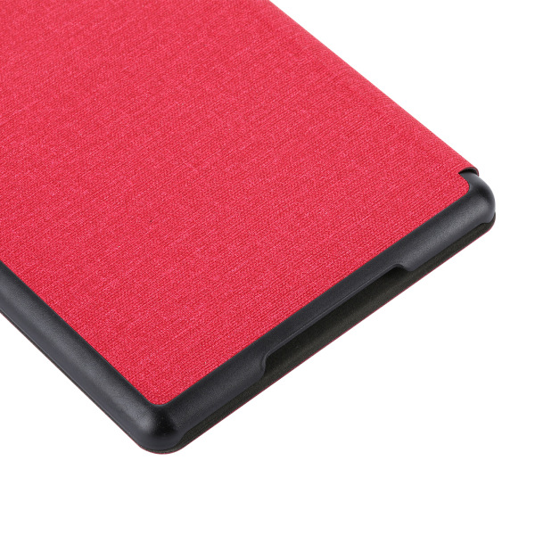 6,8 tum E-Reader Magnetic for Case Slitstarkt PU- cover för w/ Auto Sleep Wake för Kinde Paperwhite 5 2021 11th Genera Red