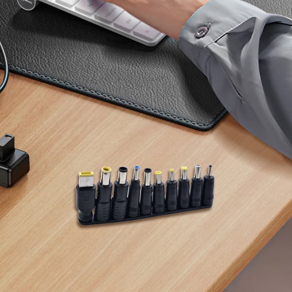 10 i 1 DC5521 Strömadapter Tips för Bärbara Datorer Kompatibla 5.5x2.1mm Hona