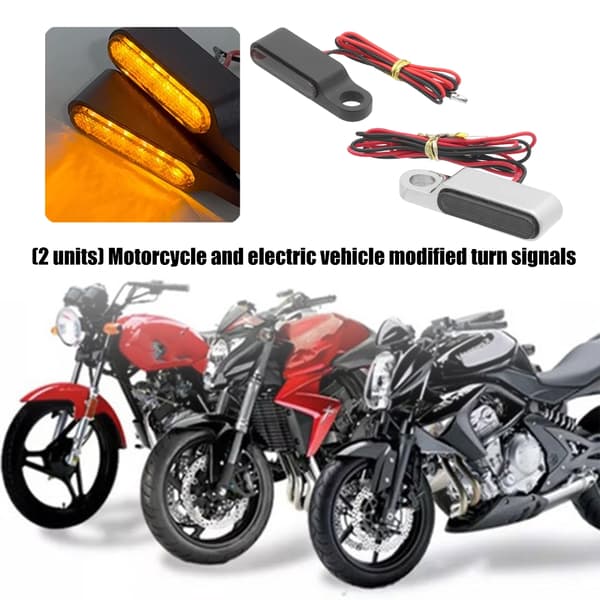 ABS Motorcykel Blinklys Vandtæt Universal 12V 3W til de fleste modeller Plating
