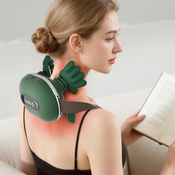 Bærbar to-varme nakkebehandlingsenhed Ergonomiske muskelafslappende æltenoder