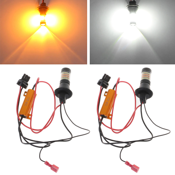 Auton Pysäköinti Vilkku Jarruvalo Polttimot T20 7440 96-LED 3014 50W Kaksivärinen