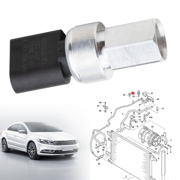 1J0959126 1K0959126A Klimaanlæg Start Tryksensor Afbryder til MK4 MK5