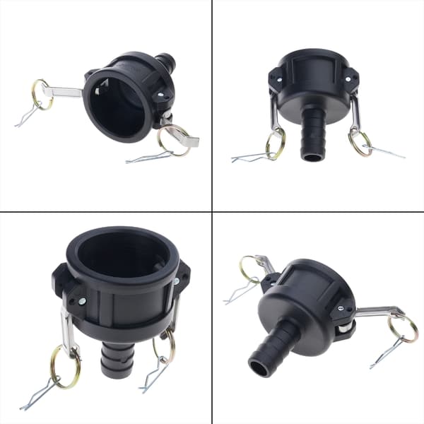 IBC-tankadapter konverterer 2 tommer han til 1 tommer haveslangetilslutning