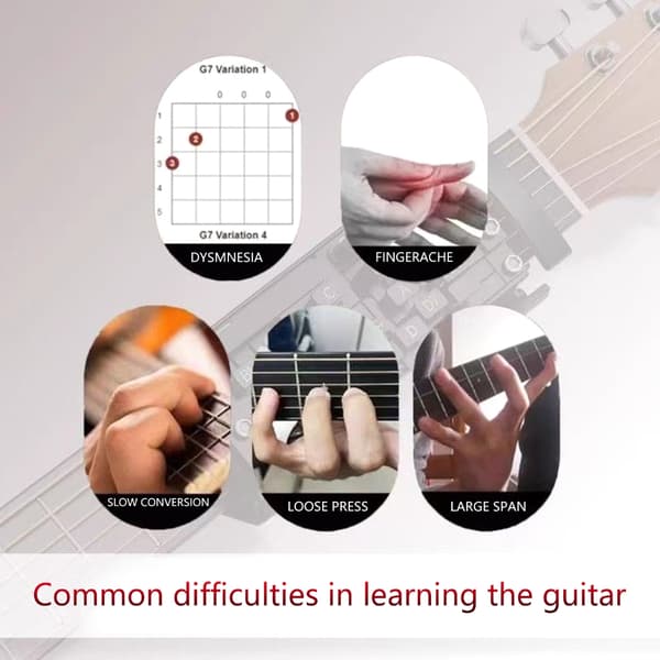 Touch Gitarrackordspelare Gitarrackordpressare för Gitarrer, Gitarrackordhjälpmedel