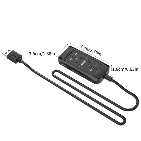 USB til 3,5 mm lydadapterkabel Virtuelt 7.1 USB eksternt lydkort
