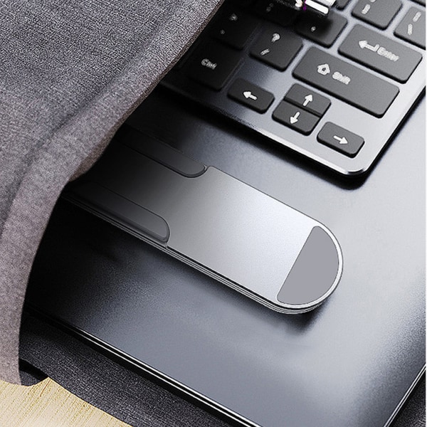 Ergonomiskt bärbar stativ i aluminiumlegering Dator Bärbar bärbar dator Riser Hållare Desktop Notebook Kylhållare för 11-15'' surfplatta Dark gray