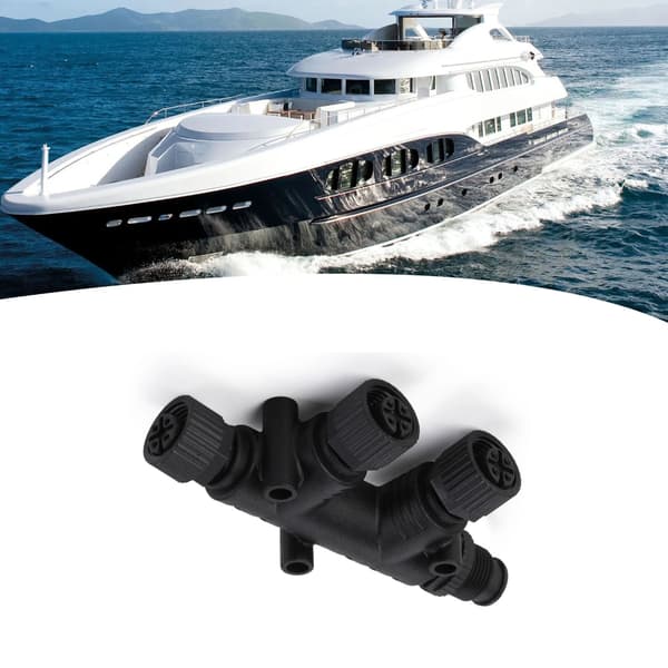 Udskiftnings T-stykke 4 Port M12 Gevind til NMEA 2000 Netværk