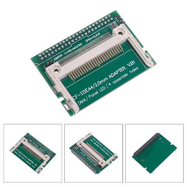 CF Compact Flash Merory Card till Vertikal 2,5" 40-pin IDE-hårddisk HDD SSD-adapter 40pin hona till 50pin hane
