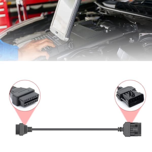 10-benet OBD-kabeladapter til bil sikrer langvarig brug og pålidelig forbindelse