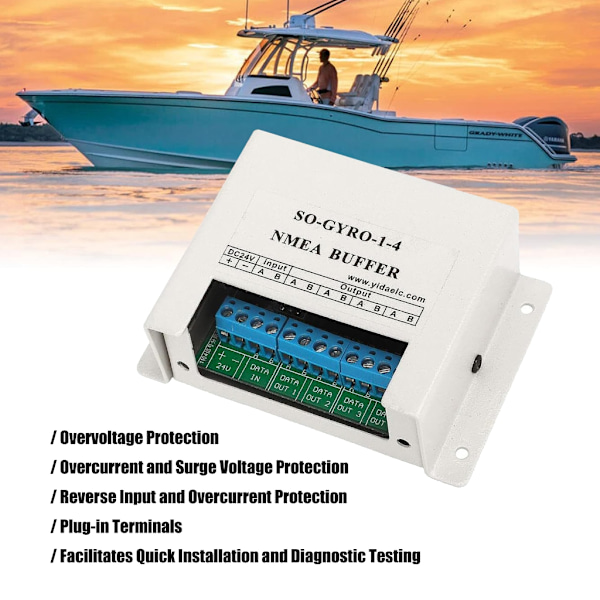 Mångsidig Marin Seriell Splitter NMEA Buffer Box för Optimerad Anslutning