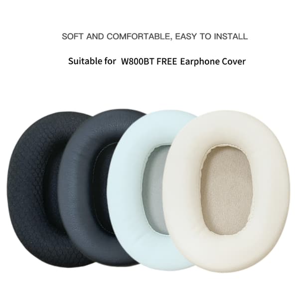 1 par erstatningsøreputer for W800BT aktiv støydempende headset Moisturize