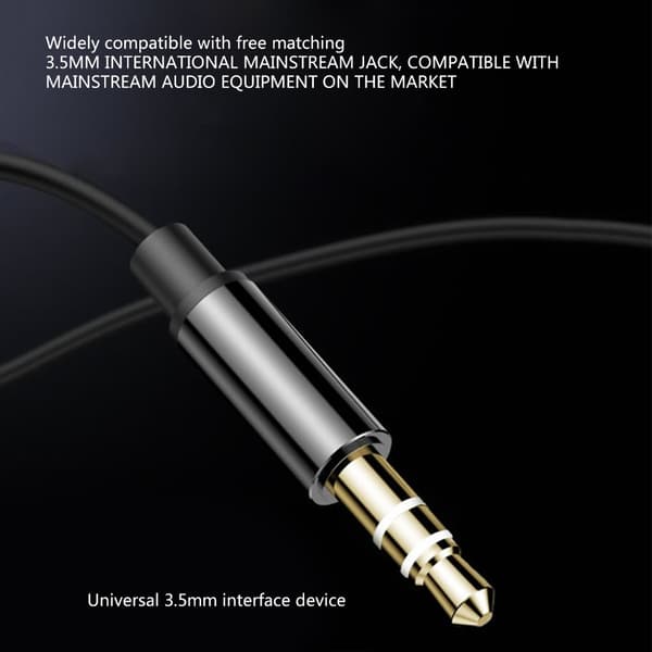 In-ear enkelt øreprop-headset 3,5 mm hovedtelefonstik øreprop til ét øre