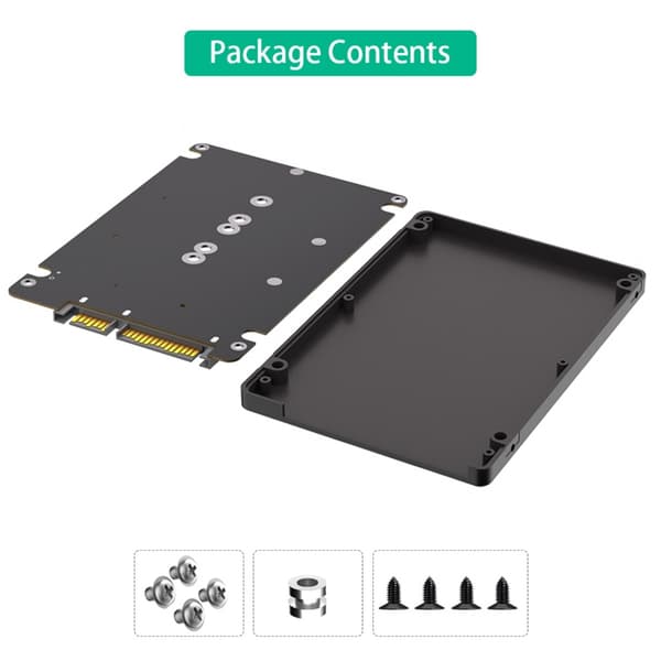 M.2 NGFF Msata SSD -levyt SATA3.0 2.5 tuuman sovitin kiintolevyn koteloon