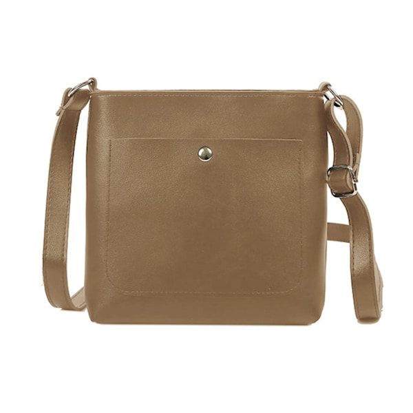Vintage Crossbody -laukku naisille PU-nahkainen olkalaukku Satchel-laukut Käsilaukku Matkailuun Työhön Liiketoimintaan
