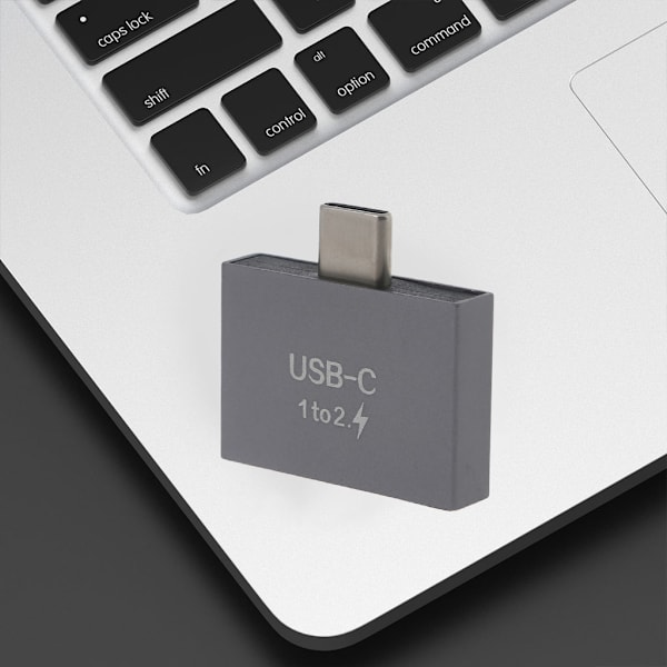 USB C Hane till Dual USB C Hona Splitter Convter Adapter Kontakt för USB C PD Laddare Powerbank Laptop Tillbehör