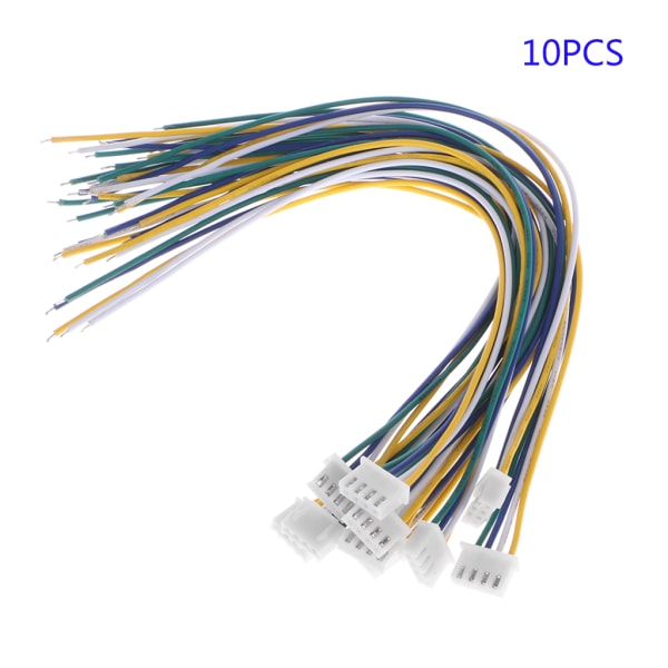 10 ST 4-stifts Mini Micro JST XH 2,54 mm 24AWG-kontakt med ledningar 200 mm