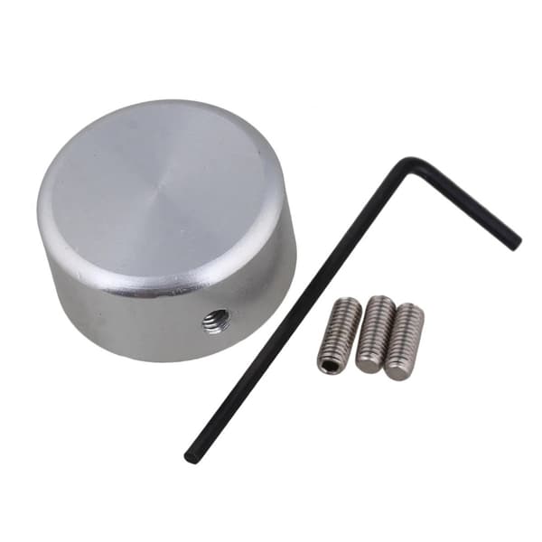 Elektrisk gitarr Effekt Pedal Toppers Gitarr Effekt Fot Spik Cap med insatsskruvar Gitarr Effekt Make Cap Metallknappar Blue