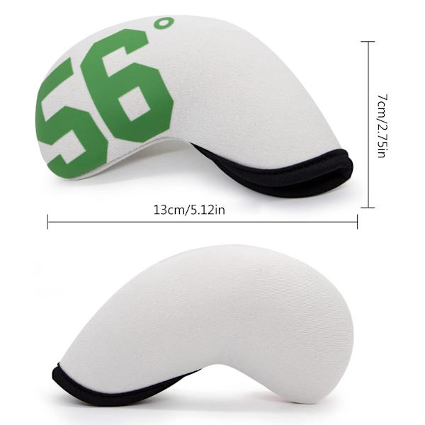 4st Golf Iron Headcover Tjock Vattentät Neopren Golf Iron Head Cover Golfklubb Headcovers med nummer Passar de flesta märken A