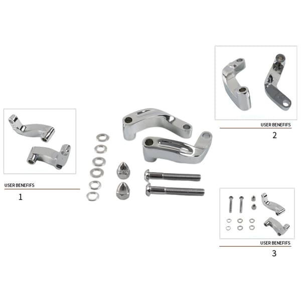 Speilforlenger Adapter Riser Motorsykkel Bakspeilbase