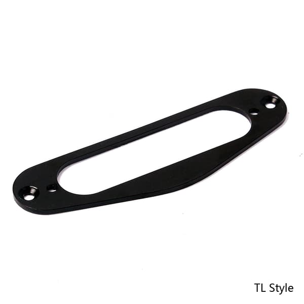Metal Single Coil Neck Pickup Surround monteringsring för TLStyle elgitarr Silver