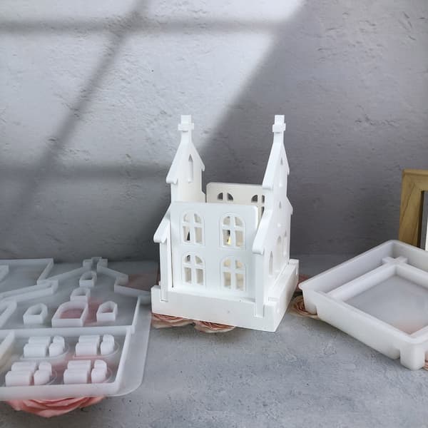 2-pack Silikonform Set Handgjorda Ornamentformar Högtidsfirande Form