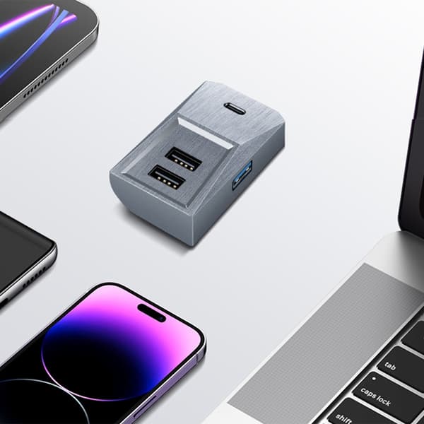 USB-hub för handskfack, bilsplitter dockningsstation USB snabbladdningsstation B