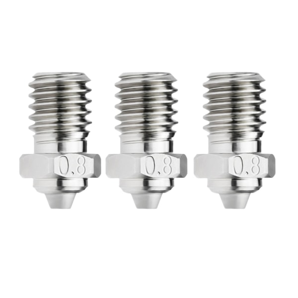 V6 Bimetallisk MYNozzle 0.4mm 0.6mm 0.8mm Høy Temperatur for E3DV6/ PRUSAi3 /MK3/ MK3S /MK2/2.5 /Voron 3D-skriver