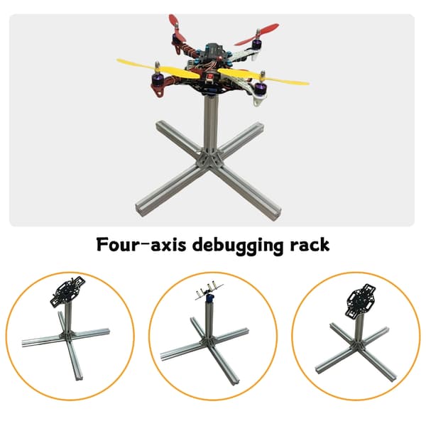 Quadcopter PID Tuning Stand Aluminiumkonstrueret Ramme til Cuadcopters