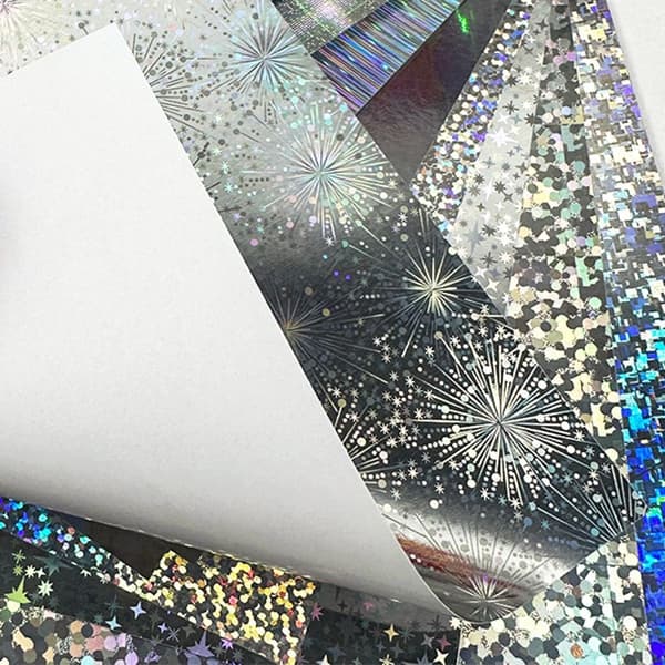 20 st Glitterpapper Skimrande Plastpapper för Scrapbooking