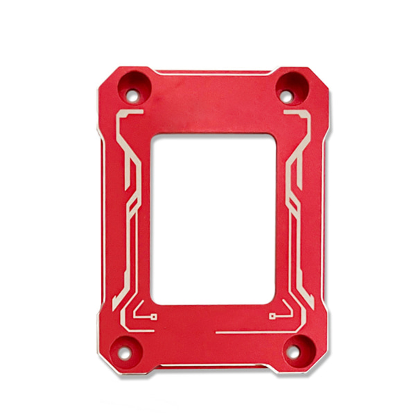CPU-kylarspänne för LGA1700 12:e generationens CNC-aluminiumlegering CPU-böjningskorrigerare LGA 1700/18XX Fixerande bakplan Red