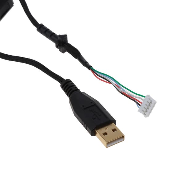 Holdbar nylonflettet USB-musekabeludskiftningsledning til G102