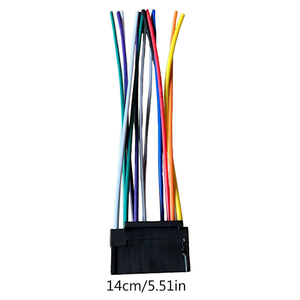 Stereo Radio Udskiftningsstik Radio Musikafspiller 16 Pin Hanstik