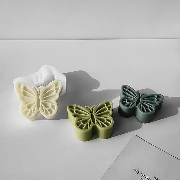 DIY Fjärilsformad Aromaterapi Ljus Silikonform Unika Doftljusformar